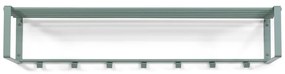 Attaccapanni da parete verde polveroso in metallo con scaffale 100 cm Rex – Spinder Design