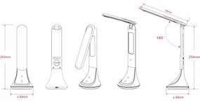 GLOBO 58329W - Lampada da tavolo LED dimmerabile TYREL 1xLED/4W/230V