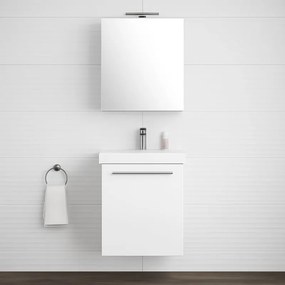 Mobile sottolavabo e lavabo Remix per vasca centrale bianco lucido L 45 x H 57.7 x P 35 cm, 1 anta