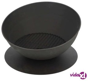 Esschert Design Braciere Inclinato su Disco Nero