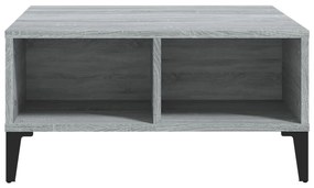 Tavolino da salotto grigio sonoma 60x60x30 cm in truciolato