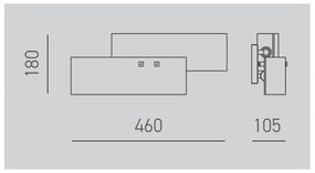 Gea Luce LARA A P oro - Applique LARA 2xE14/42W/230V oro