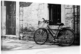 Quadro su tela – Bicicletta retrò in bianco e nero