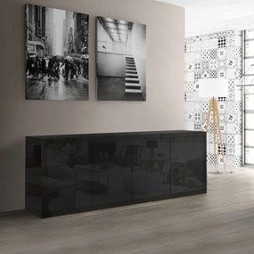 Madia Nera Four 4 ante Laccata NERO lucido