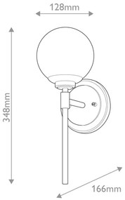 Kichler KL-BENNO1-BK-CPZ - Lampada da bagno LED BENNO 2xG9/3W/230V dorata IP44