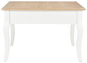 Tavolino da Caffè Bianco 80x80x50 cm in Legno