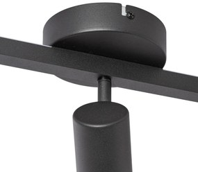 Faretto da soffitto nero GU10 50mm 3 luci con retroilluminazione - Back Up