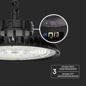 Lampada industriale LED UFO High Bay 200W 230V 3000K/4000K/6000K IP65