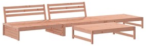 Set salotto da giardino 4 pz in legno massello di douglas