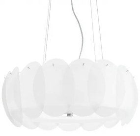 Ideal Lux -  Ovalino SP8  - Lampadario da 8 luci con ovali in vetro