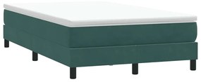 Giroletto A Molle Senza Materasso Verde Scuro 120x210cm Velluto /