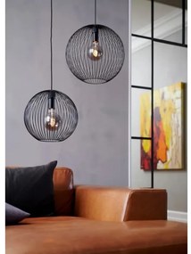 Nordlux - Lampadario a sospensione su cavo BERONI 1xE27/60W/230V nero