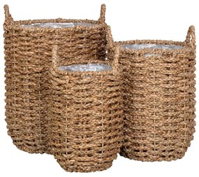 Set di coprivasi in seagrass 3 pz ø 31 cm Hue - House Nordic