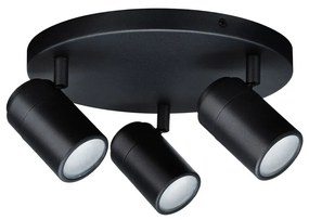 Paulmann - Zyli 3 Plafoniera IP44 Round Dim. Opaco Nero Paulmann