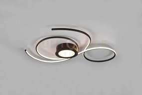Jive plafoniera led nera con telecomando multifunzione l.80cm