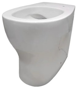 Vaso WC filomuro matty, sedile escluso P 53 x L 36 x H 42 cm bianco lucido