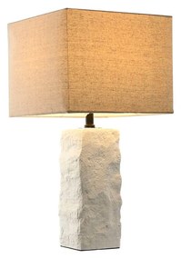 Lampada da tavolo Home ESPRIT Bianco Beige Cemento 30 x 30 x 58 cm