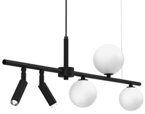 Lampadario a sospensione con filo SIRIO 5xG9/25W/230V nero