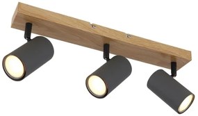 Globo 57911-3G - Faretto ROBBY 3xGU10/35W/230V grigio/marrone