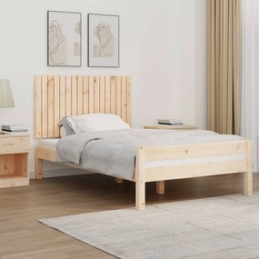 Testiera Da Parete 108x3x60 Cm İn Legno Massello Di Pino /