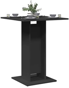 Tavolo Da Bistrot Nero 60x60x75 Cm İn Legno Multistrato /