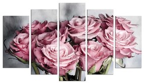 Quadro a più parti Bouquet, 110 x 60 cm - Wallity