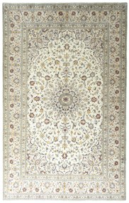 Kashan Tappeto 200x310 Beige (Iran) Annodato A Mano
