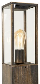 Lampada da esterno vintage da terra oro antico 80 cm IP44 - Charlois