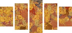 Quadri 5 pezzi – Astrazione nello stile di G. Klimt