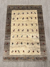 Gabbeh Tappeto persiano 110 x 80 Beige (Iran) Annodato A Mano
