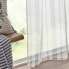 Tenda sottile bianca in voile 140x229 cm Harbour Stripe – Catherine Lansfield