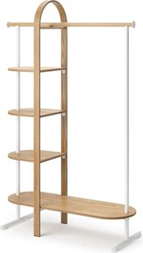 Set da corridoio in legno naturale di eucalipto bianco Bellwood - Umbra