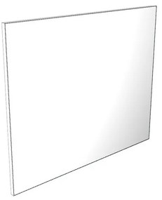 specchiera filo lucido rettangolare 140 x 112.5 cm
