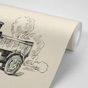 Carta da parati – Camion in stile retrò