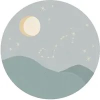 Eijffinger Carta da parati panoramica Star Sign Circles Blue - Scorpio