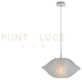 Lampadario a sospensione harem bianca 1 luce attacco e27 40xx40x150cm