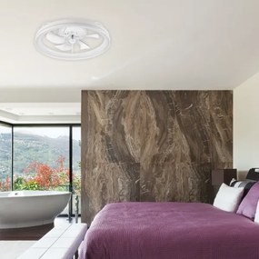 Plafoniera LED con ventilatore FARGO LED/37W/230V bianco + +TC