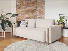 Divano beige allungabile/con contenitore e rivestimento in velluto a coste 244 cm Arcadova – ELTAP