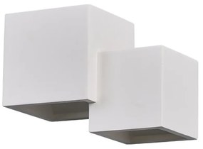 Applique da Parete 2xG9 Gesso Pitturabile