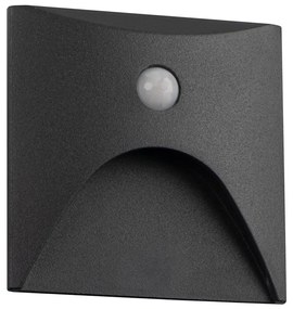 Kanlux 39131 - Lampada LED per gradini con sensore EXIN 2,5W/230V 3000K IP65 antracite squadrata