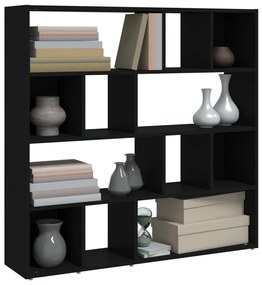 Libreria/Divisorio Nero 105x24x102 cm