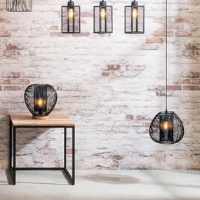 Atmosphera - Lampadario a sospensione con filo NODA 1xE27/40W/230V nero