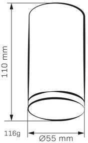 Faretto LED RGBW dimmerabile per bagno TURYN 1xGU10/6,5W/230V IP44 bianco