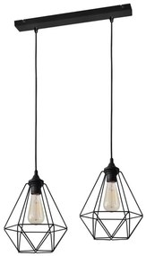 Lampadario a sospensione con filo KARO 2xE27/15W/230V