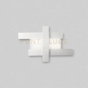 Doha p/m - applique colore bianco in alluminio e metacrilato a led ...