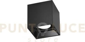 Plafoniera a led nera quadrata 20w 3000lm cct 3000k-4000k 11,5x11,5...