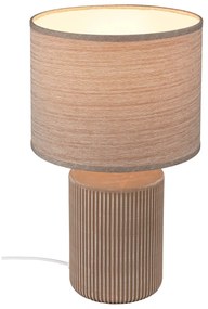 Lampada Da Tavolo Contemporanea Ino Ceramica Marrone 1 Luce E27