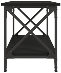 Tavolino nero 55x38x45 cm in legno multistrato