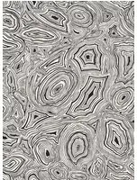 Cole & Son Carta da parati Malachite - White and Black