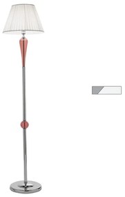 Piantana PAGANINI in vetro lavorato a mano Bianco H179 cm